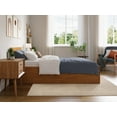 thumbnail image 5 of AFI Orlando Twin XL Wood Platform Bed with Footboard and Twin XL Trundle, Light Toffee, 5 of 16