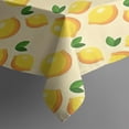 thumbnail image 3 of Yellow Lemon Fruit Dots LightYellow Pattern Rectangle Tablecloth 60"x84",Waterproof Polyester Rectangle Table Cloth, Wipeable Spillproof Polyester Tablecloth for Dining, Camping, Indoor and Outdoor, 3 of 5