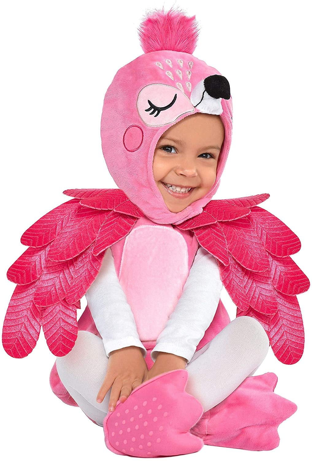 Kids Flamingo Girls Fancy Dress Bird Animal World Book Day Childs Costume Outfit 