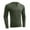 Army Green, variant on safuny Casual Shirts Running Slim Fit Basic Tops for Men Fall Long Sleeve Sports Solid Color Pullovers Fashion Workout V Neck Gym Tees Green L