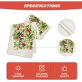 thumbnail image 5 of Watercolor Holly Christmas Table Runner, Seasonal Winter Xmas Holiday Kitchen Dining Table Decoration for Indoor Outdoor Home Party Decor 13 x 108 Inch, 5 of 6