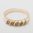 thumbnail image 4 of LBG British Made 9k Rose Gold Natural Peridot Womens Eternity Ring - 33 size options - Sizes 4 to 12 Available, 4 of 6
