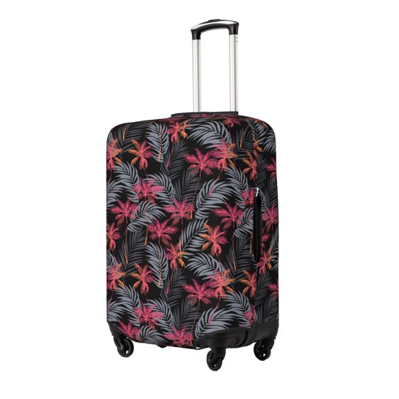 Fuzoiu Colorful Hawaii Palms Print Suitcase Cover,Washable Luggage Covers for Suitcase,Elastic Luggage Protector Cover,Scratch Resistant Travel Suitcase Covers-Small