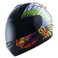 thumbnail image 3 of Motorcycle Full Face Helmet Adult Chief Indian Black, 3 of 4