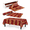 100 Ft x 54 Inch-Creepy Carnival, variant on 100 Ft x 54 Inch Fall Leaf Disposable Plastic Tablecloth Roll