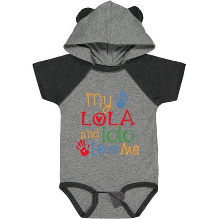 

Inktastic My Lola and Lolo Loves Me Grandchild Gift Baby Boy or Baby Girl Bodysuit