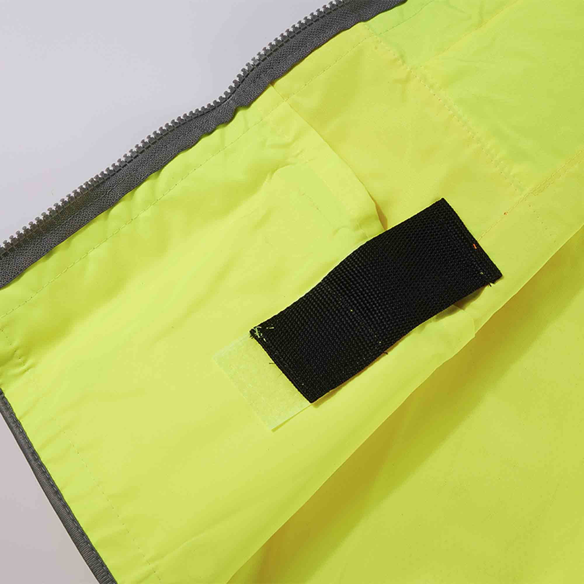 3C Products ANSI/ISEA 107-2020 Class 2 Safety Green Solid Front, Mesh Back Surveyor Safety Vest w/ Tablet-Pockets, Mic Tabs and Pen Holder - SV2700-S