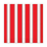 Red & White Stripes Luncheon Napkins, Pack Of 12