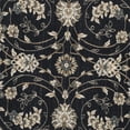 thumbnail image 6 of SAFAVIEH Lyndhurst Janel Traditional Bordered Area Rug, Anthracite/Cream, 7' x 7' Round, 6 of 7