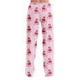 thumbnail image 6 of Pink Halloween Pajamas Womens Pajama Pants Women's Halloween wide leg pants. High waist, soft, comfy, baggy style, with pockets. Great for parties. S, 6 of 6