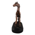 thumbnail image 2 of Rustic Western Country Equestrian Beauty Horse Bronzed Resin Figurine With Base, 2 of 9