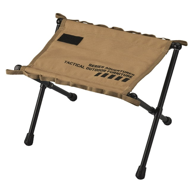 Taburete plegable con reposapiés, taburete para mochileros, silla de picnic, taburete para acampar, taburete de pesca para senderismo, actividades al Caqui