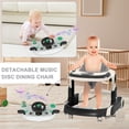 thumbnail image 6 of HAOUUCYIN 5-in-1 Baby Walker with Foot Pads/Handles for Girls Boys, Black, 6 of 10