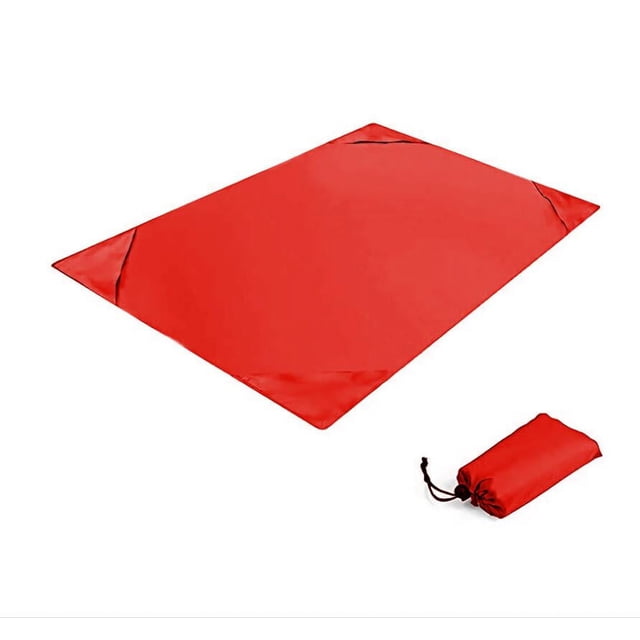 Manta de playa, tapete de picnic al aire libre sin arena - Grande 55'' x 78'' - Manta portátil impermeable, suave y de secado rápido para viajes, acampadas, senderismo$ Manta de bolsillo impermeable,