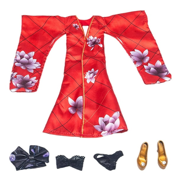 1/6 Kimono japonés muñeca modelo accesorios ropa japonesa modelo juguete ropa femenina " de acción ornamento