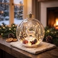 thumbnail image 4 of JHRGJIO Glowing Christmas Story Ornament, Light-Up Mini Holiday Scene Accent, Warm LED Light for Home Display Christmas Decorations Winter Decor Tabletop Decoration, 4 of 6