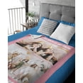 thumbnail image 3 of Personalised Blanket Custom with Picture Text Throw Blanket, Customized Photo Gift Birthday, Holiday, for Dad, Mom, Kids, Pet, Friends or Couples (1 Photo), 3 of 6