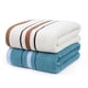 thumbnail image 1 of Toallas de Baño 2 Pack Algodón Altamente Absorbentes Juego de Toallas Ultra Suaves de Secado Rápido(Azul+Blanco), 1 of 7