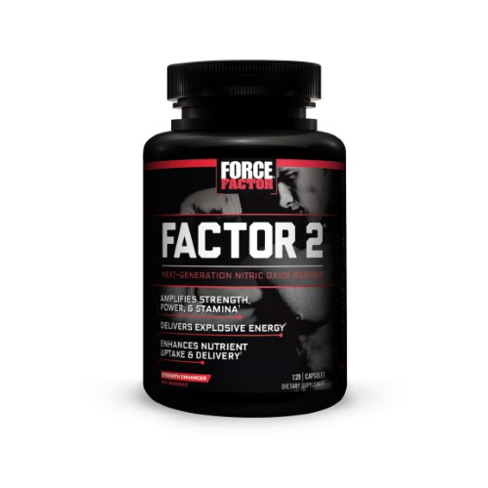 Force Factor Factor 2, Pre Workout Capsules, 120 Ct