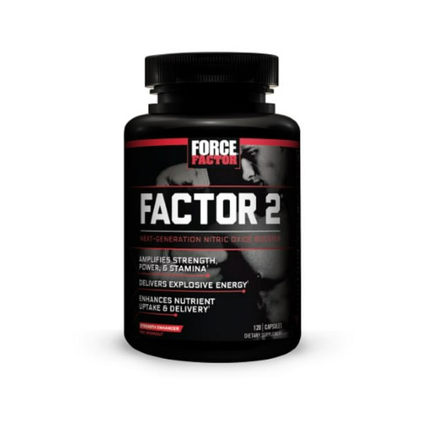 Force Factor Factor 2, Pre Workout Capsules, 120 Ct