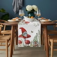 thumbnail image 2 of Gnomes Mushroom Table Runner - 90 Inch Long, Kitchen Dining Table Runner Dresser Scarves, Country Leaves Plants Butterfly Plants Farmhouse Decor for Coffee Tables Wedding Party Banquet, 2 of 8