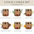 thumbnail image 2 of Set de regalo de velas aromáticas M&SENSE de Candles, paquete de 6, tarro ámbar, 2 of 7