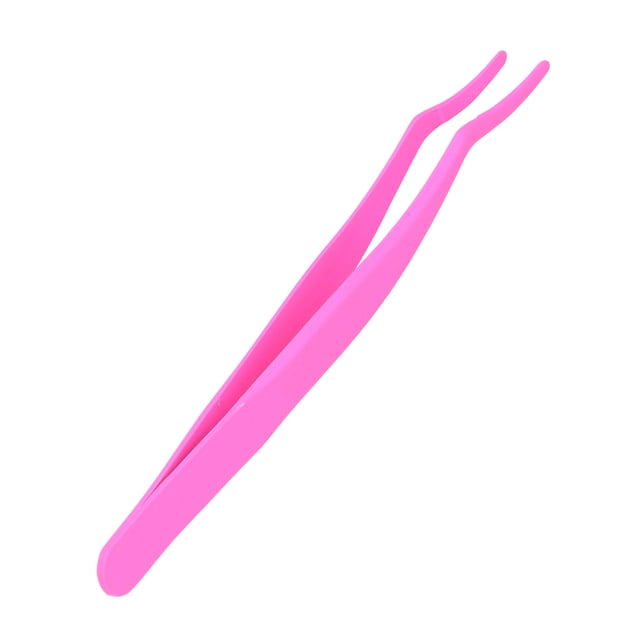 Fdit Cils Faux Cils Application Courbée en Acier Inoxydable Extension de Cils Pince Auxiliaire, Cils Courbés Pincement, Pince à Épiler pour Extension de Cils