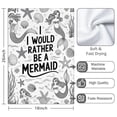 thumbnail image 3 of 2 Pcs Funny Kitchen Towels,Black and White Mermaid Microfiber Dish Towels,Kitchen Tea Towels,Kitchen Towel Set (18" X 26"), 3 of 3
