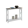 thumbnail image 3 of Convenience Concepts Omega Table Console en Blanc et Bois Brun Bois Flotté, 3 of 3
