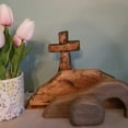 thumbnail image 3 of The Empty Tomb Easter Scene and Cross Decoration, Jesus Tomb Easter Tray Bundle Kit, Wooden Easter Jesus Sign Tiered Tray Decorations for The Home, Tabletop, Office, 3 of 6