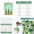 thumbnail image 6 of Happy St. Patrick's Day Balloon Curtains for Bedroom/Front Door/Bathroom, Green Gnomes Lucky Leaves Clovers Tie Up Curtains 63 Inch Length Light Filtering Kitchen Curtains Shades for Windows 46"x63", 6 of 8