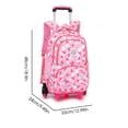 thumbnail image 4 of Sac à Dos à Roulettes à 6 Roues Grande Capacité Sac à Dos à Roulettes Sac d'École pour Enfants, 4 of 10