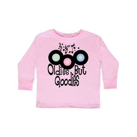 

Inktastic Oldies but Goodies Records and Music Notes Gift Toddler Boy or Toddler Girl Long Sleeve T-Shirt