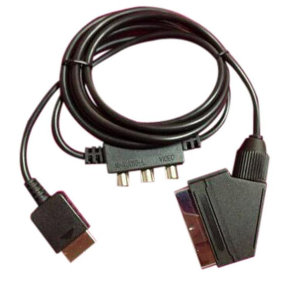 FOR Scart Cable with AV Adapter for 2 for PS 2