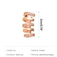 thumbnail image 2 of Fiudx Pendientes de Garra, Elegante Joyería de Aleación, Accesorio Moderno de 2 Cm, Diseño Llamativo, Perfectos para Fiestas, Uso Diario y Ocasiones Especiales, Una Declaración de Moda Femenina, Empa, 2 of 5
