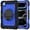 Blue+Black, variant on Allytechgroup Rugged Shockproof Case for Apple iPad Pro 11 Inch M4 2024, [Build in Screen Protector] Protective Hand Strap Kickstand [Shoulder Strap] Pencil Holder Kids Friendly Case Cover,Blue+Black