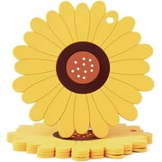 Sunflower Silicone Trivets for Hot Dishes, Drink Coasters, Housewarming Gift for Friends and Family