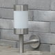thumbnail image 5 of Lámpara solar de acero inoxidable para exteriores a prueba de agua, lámpara solar LED de acero inoxidable para jardín, patio, balcón, carretera, iluminación de pared, aplique de pared cilíndrico de 2P, 5 of 6