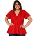 thumbnail image 1 of Blusa corte A Roman Fashion Tallas Extras 1710 Rojo 40, 1 of 6