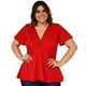thumbnail image 1 of Blusa corte A Roman Fashion Tallas Extras 1710 Rojo 42, 1 of 6