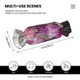 Zeuib Purple And Pink Tulip Bouquet Print Candy Cylindrical Pillow,Neck
