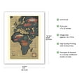 thumbnail image 2 of World Route Map - Africa Europe Asia - Sabena Belgian World Airlines - Vintage Airline Travel Poster c.1950 - Bamboo Fine Art 290gsm Paper (Unframed) 17x22in, 2 of 4