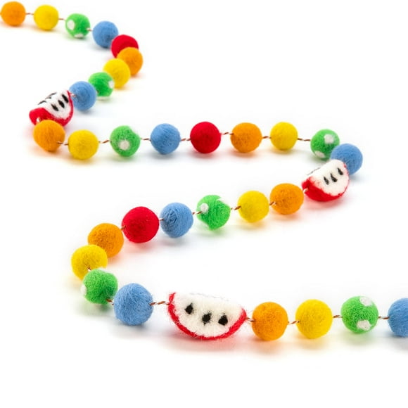 CINPIUK Guirlande de Pommes en Feutre pour la Rentrée Scolaire, Décoration de Classe, Arc-en-Ciel, Cadeau pour Enseignant, Plateau à Étages, Manteau, Carton