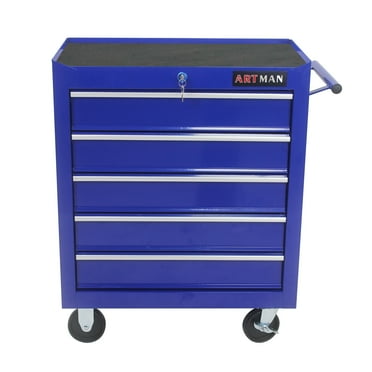 ARTMAN 5 Drawer Rolling Steel Tool Chest, Tool Storage Cabinet with 4 Wheels and Locking System for Garage Workshop