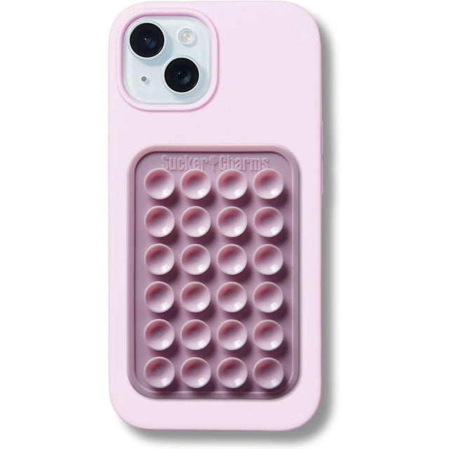 czcpp-2.0 Removable and Reusable Adhesive, Silicone Suction Phone Mount, iPhone and Android Phone Accessory, Hands-Free Mirror Phone Holder, TikTok Videos, Sticky Grip, Patented (Lavender Fizz)