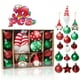 thumbnail image 1 of Teissuly 32Pcs Christmas Ball Ornaments Christmas Tree Decoration Holiday Multiple Styles Ornaments For Christmas Trees Party Ball Decoration Teissuly WER202312021050, 1 of 4