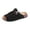 Black, variant on Domuza Arch Support Sandals for Women Wide Width Slip On Slides, Dressy Platform Wedge Walking Sandals for Summer Black 5.5(EU-36)