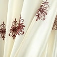 thumbnail image 5 of RT Designers Collection Donna Macrame Construction 3" Rod Pocket Curtain Panel 54" x 90" Beige/Burg, 5 of 5