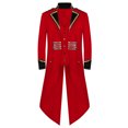 thumbnail image 2 of Ecqkame Men's Jackets Gothic Steampunk Tailcoat Coat Retro Medieval Stand Collar Long Sleeve Outfit B-Red M on Clearance, 2 of 4
