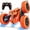 Orange, variant on RC Car, Remote Control Car for Kids 6-12, 4WD Double-Sided 360° Flip Stunt Car, 2.4GHz, LED Lights, All-Terrain High Speed, Birthday & Christmas Gift